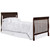 Dream On Me Aden Full Panel Convertible 4-in-1 Mini Crib In Espresso