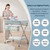 Infant Changing Table With Changing Pad, Changing Table Portable Pad Nursery Furniture Baby Changing Station, Dark