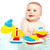 Antic Duck Baby Bath Toys For 1 2 3 Years Old, 4pcs Floating Boats Bathtub Toys For Kids Boys Girls Christmas Gift