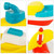 Antic Duck Baby Bath Toys For 1 2 3 Years Old, 4pcs Floating Boats Bathtub Toys For Kids Boys Girls Christmas Gift
