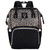 Vbiger Waterproof Large Capacity Adjustable Shoulder Strap Insulated Zipper Pockets Backpack Diaper Bag, Leopard Black