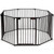 Topbuy 8-panel Baby Pet Safety Playards Foldable Playpen Activity Center Black