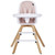Evolur Zoodle 3-in-1 High Chair Booster Feeding Chair With Modern Design, Pink (model #254)