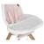 Evolur Zoodle 3-in-1 High Chair Booster Feeding Chair With Modern Design, Pink (model #254)