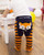 Izzy & Owie - Baby Boy Fox Snap Bib - Navy And Orange