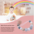 Rinhoo Trade Baby Pacifier Chain Silicone Baby Nipple Chain Portable Pacifier Holder Teething Accessory, Gradient Color