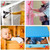 8 Pack Baby Proofing Cabinet Strap Locks - Kids Proof Kit - Child Safety Drawer Cupboard Oven Refrigerator Adhesive Locks - Adjustable Toilets Seat Fridge Latches - No Drilling