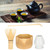 Matcha Set, Delicate Easy To Operate Polished  Ceramic Bamboo Non- Bamboo Tea Scoop, For Amateurs Matcha Learner Home Kitchen