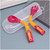Shulemin Kid Bear 360 Degree Bending Fork Spoon Baby Feeding Utensil Tableware Set