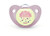 Nuk Cute-as-a-button Glow-in-the-dark Orthodontic Pacifiers, Baby Girls, 0-6 Months, 2-pack, 0.09 Pounds