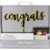 Way To Celebrate Gold 6.25" X 2" Script Congrats Cake Pick Topper, 1 Package