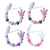 1111fourone 4pcs Baby Pacifier Clips Silicone Pacifier Clip Teething Beads Baby Shower Gifts Binky Clips For Baby Girls Boys