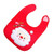 Nicexmas Baby's Waterproof Bibs Fabric Dinner Bibs With Christmas Wishes And Santa Claus Self Feeding Care For Toddler(red)