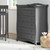 Storkcraft Avalon 5 Drawer Classic Vertical Dresser Gray Finish
