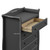 Storkcraft Avalon 5 Drawer Classic Vertical Dresser Gray Finish