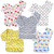 Langsprit 5 Pack Long Sleeve Bibs For Babies, Recycled Polyester Washable Waterproof Adjustable Fit Bibs For Boy & Girl