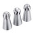 Baker Depot 3pcs/set Cake Icing Nozzles Professional Ball Russian Piping Tips Lace Mold Stainless Steel Pastry Cake Decorating Tool