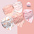 5pcs Washable Drooling Teething Soft Triangle Scarf Cute Baby Bib Saliva Towel