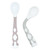 Kushies Silibend Silicone Spoons Adjustable To Any Angle Pink/grey