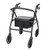 [ship From Us]rolling Walker 8",walker For Seniors With Wide Seat, Rolling Walker With Backrest And Adjustable Handle,8 Inch Wheels,support Up To 286.6lbs,black