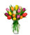 From You Flowers - Rainbow Tulip Bouquet - 15 Stems With Free Vase (fresh Flowers)