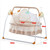 Oukaning Electric Foldable Baby Swings Bed Infant Auto-swing Crib With Safety Belt Music