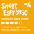 Ethical Bean Sweet Espresso Medium Dark Roast Fairtrade Organic Ground Coffee, 8 Oz Bag