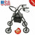 [ship From Us]outside Walker For Seniors,rollator Walker With Wide Seat, Rolling Walker With Backrest And Adjustable Handle, 8 Inch Wheels,support Up To 286.6lbs,black