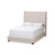 Baxton Studio Georgette Modern And Contemporary Light Beige Fabric Queen Upholstered Bed