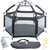 Pop 'n Go Baby Playpen - Portable, Pack & Carry Play Yard For Baby And Kids, Black