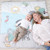 Aden + Anais Baby Bonding Playmat - Reversible 45? X 45? Cotton Muslin Infant Mat - Foldable Play & Tummy Time Cushion - Sensory Development Toys - Machine Washable - Non Toxic, Pvc Free