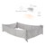 Wsbdenlk Crib Bed Fence Soft Bag Stitching Bed Bed Surround Breathable Cotton Anti-collision Baby Bed Surround Kit Rollbacks Clearance