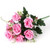 Artificial Rose, 41cm/16.1in Artificial Bouquet, Centers Gardens For Weddings Peach