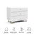 Little Seeds Aviary 3-drawer Dresser With Gold Hardware, White