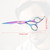 Vocoste Professional Hair Cutting Shears 6.5 Inch Hair Scissors Stainless Steel Razor Edge Barber Scissors Rainbow Color