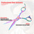 Vocoste Professional Hair Cutting Shears 6.5 Inch Hair Scissors Stainless Steel Razor Edge Barber Scissors Rainbow Color
