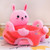 Binduo Baby Sofa Support Seat Cover Cartoon Animal Plush Learning To Sit Chair With Rod (rabbit)