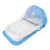 Baby Bed Newborn Bed Baby Foldable Bed Baby Bed With Net Newborn Baby Bed Foldable Baby Lounger With  Net Mattress Infant Travel Cribblue