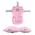 Lovecom Baby Bath Pad Infant Bathtub Pillow Adjustable Non-slip Infant Bath Support Seat(pink）