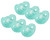 Jollypop+ 3+ Months Pacifier 6 Pack Unscented - Teal