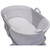 Delta Children 2-in-1 Moses Basket Bedside Bassinet Sleeper - Portable Baby Crib With Wheels & Removable Moses Basket, Grey