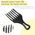 Vocoste Afro Hair Pick Comb Small Hair Fork Comb Hairdressing Styling Tool For Curly Hair For Men Women Plastic Black