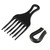 Vocoste Afro Hair Pick Comb Small Hair Fork Comb Hairdressing Styling Tool For Curly Hair For Men Women Plastic Black