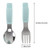 Hemoton 2pcs Baby Cutlery Cartoon Training Tableware Stainless Steel Spoons Forks