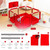 50 Inch Extra Large Kid Baby Playpen Baby Playard With Breathable Mesh And Playmat,infant Children Play Game Fence For Indoors Outdoors Home