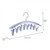Valseel Hanger With Clip 8 Clip Student Dormitory Windproof Plastic Thickened Underwear Drying Socks Clip Hanger Home Hanger