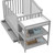 Graco Solano 5-in-1 Convertible Baby Crib & Changer Pebble Gray