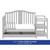Graco Solano 5-in-1 Convertible Baby Crib & Changer Pebble Gray
