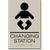 Changing Station Sign-taupe / Black (2 Units)