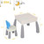 Lalaho Building Blocks Table For Kids, Toddler Activity Table Set With Chair